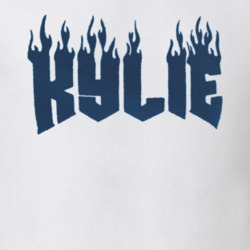 Kylie Jenner Blue Flame Fire Trendy Instagram T Shirt