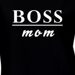 Boss Mom Funny Mother Gift Idea Family T Shirt