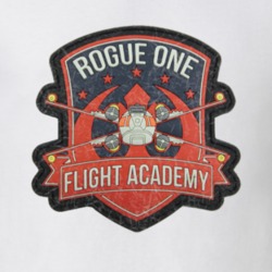 Rogue One Star Wars Flight Academy Movie Patch T Shirt