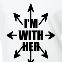 I'm With Her Women's March Feminist Equality T Shirt