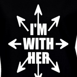 I'm With Her Women's March Feminist Equality T Shirt