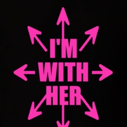I'm With Her Women's March Feminist Equality T Shirt