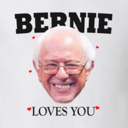 Bernie Sanders Loves You Valentine's Day Funny Political T Shirt