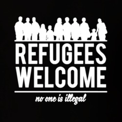 Refugees Welcome No One is Illegal Fuck Ban Trump Equality Political T