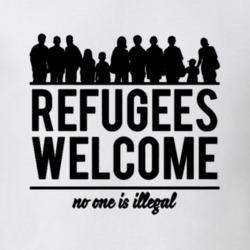 Refugees Welcome No One is Illegal Fuck Ban Trump Equality Political T
