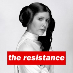 Carrie Fisher Leia Women's March A Woman's Place is in The Resistance 