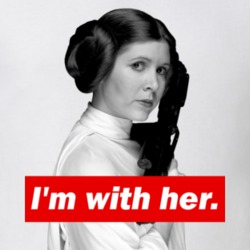Carrie Fisher Leia Women's March I'm With Her Resistance Feminist T Sh