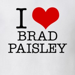 I Heart Love Brad Paisley Country Musician Music Gift Idea T Shirt
