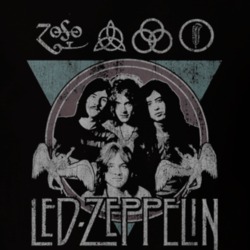 Zeppelin Classic Rock Band Symbols Vintage Worn Tour Music T Shirt