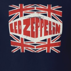 Zeppelin Classic Rock Band Vintage Worn Tour Music T Shirt