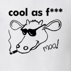 Cool As Fuck Inspiral Carpets Moo! Band Music Cow EP Replica Gift T Sh