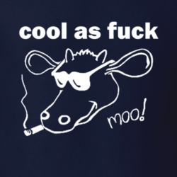 Cool As Fuck Inspiral Carpets Moo! Band Music Cow EP Replica Gift T Sh