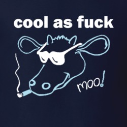 Cool As Fuck Inspiral Carpets Moo! Band Music Cow EP Replica Gift T Sh