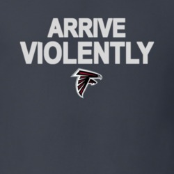 Falcons Arrive Violently Replica Super Bowl Atlanta Football Fan T Shi
