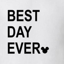 Best Day Ever Replica Mickey Mouse Disney World Happily Vacation Trip 