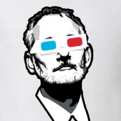 William Murray in 3D Glasses Actor Comedian Funny T Shirt