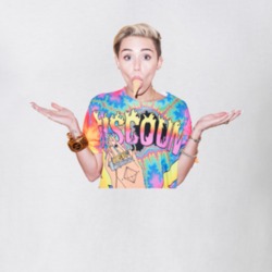 Miley Cyrus Bangerz Happy Hippie Musician Pop Music T Shirt