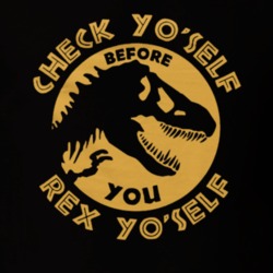 Check Yo'Self Before You Rex Yo'Self Funny Dinosaur T Shirt