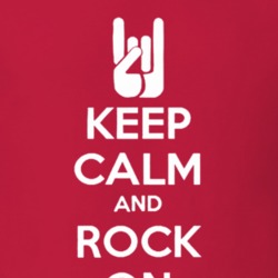 Keep Calm and Rock On Music Concert Lover Gift T Shirt