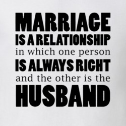 Marriage One Person is Always Right and Other is Husband Funny Couple 