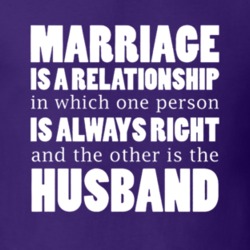 Marriage One Person is Always Right and Other is Husband Funny Couple 
