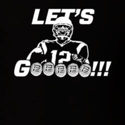 Let's Gooooo Tom Brady Patriots Five Rings Replica Football Fan T Shir