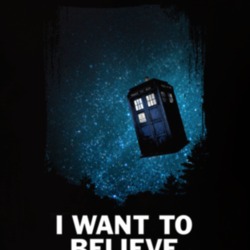 I Want to Believe Doctor Who Tardis TV Show Fan Gift Idea T Shirt