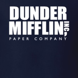 Dunder Mifflin Inc Paper Company Jim Pam The Office TV Show T Shirt