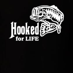 Hooked for Life Fishing Lures Lover Gift Father's Day T Shirt