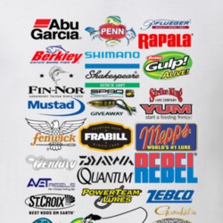 Fishing Logos Tackle Rods Combos Lures Lover Gift Father's Day T Shirt