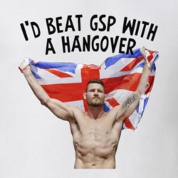 Michael Bisping I'd Beat GSP With a Hangover Comeback UFC Fan T Shirt