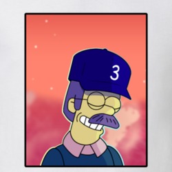 Chance the Rapper Ned Flanders Simpsons Funny Music TV T Shirt