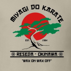 Miyagi Do Karate Kid Mr Miyagi Daniel Movie Replica T Shirt