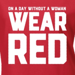 A Day Without Woman International Wear Red Feminist Political T Shirt