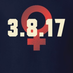 A Day Without Woman International Wear Red Feminist Political T Shirt