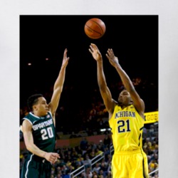 Zak Irvin Michigan 21 Basketball March Madness Fan T Shirt