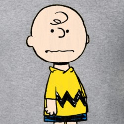 Charlie Brown Retro Cartoon Character Worn Look Gift T Shirt