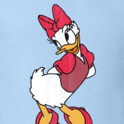 Daisy Duck Retro Cartoon Character Worn Look Gift T Shirt