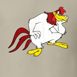 Foghorn Leghorn Looney Tunes Retro Cartoon Character Worn Look Gift T 