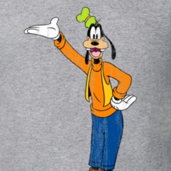 Goofy Retro Cartoon Character Worn Look Gift T Shirt
