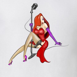 Jessica Rabbit Looney Tunes Retro Cartoon Character Worn Look Gift T S