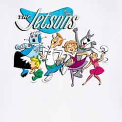The Jetsons TV Retro Cartoon Character Worn Look Gift T Shirt