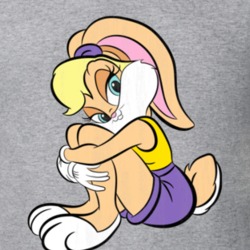 Lola Bunny Looney Tunes Retro Cartoon Character Worn Look Gift T Shirt