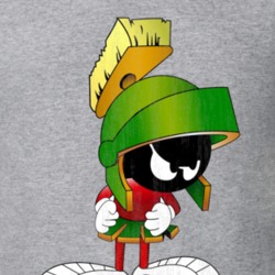 Marvin the Martian Looney Tunes Retro Cartoon Character Worn Look Gift