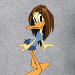 Melissa Duck Retro Cartoon Character Worn Look Gift T Shirt
