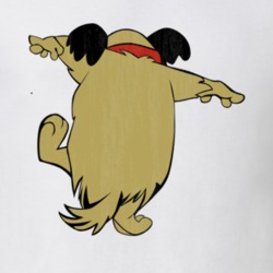 Muttley Retro Cartoon Character Worn Look Gift T Shirt