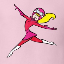 Penelope Pitstop Retro Cartoon Character Worn Look Gift T Shirt