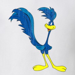 Road Runner Looney Tunes Retro Cartoon Character Worn Look Gift T Shir
