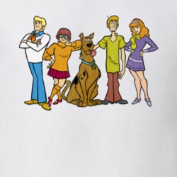 Scooby Doo Retro Cartoon Character Worn Look Gift T Shirt