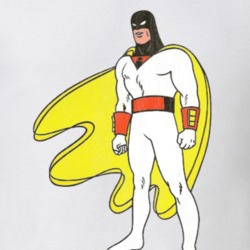 Space Ghost Retro Cartoon Character Worn Look Gift T Shirt
